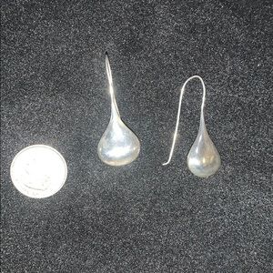 Sterling silver teardrop earrings